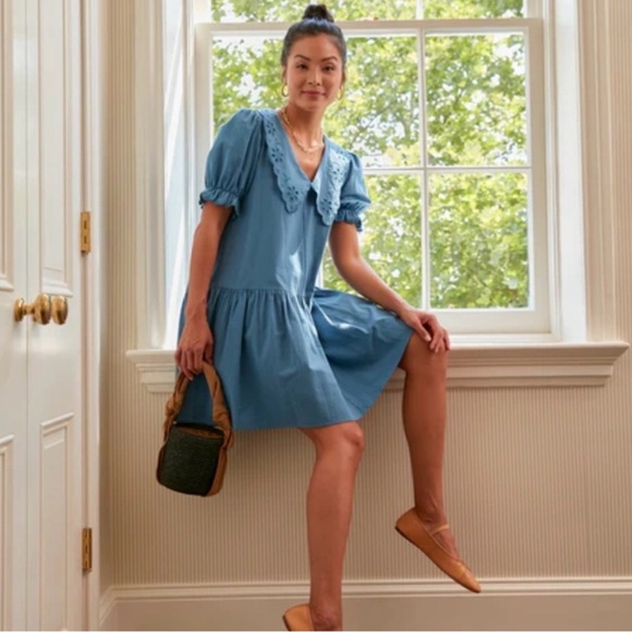 Pomander Place by Tuckernuck Blue Eyelet Kit Dress | Small - Picture 2 of 7